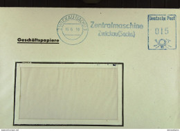 DDR: Geschäftspapiere-Brief Mit AFS-blau Deutsche Post =015= ZWICKAU (Sachs) 16.6.59 "Zentralmaschine Zwickau (Sachs.)" - Cartas & Documentos