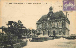 94 - Ivry Sur Seine - La Mairie Et Les Jardins - Correspondance - CPA - Oblitération Ronde De 1926 - Voir Scans Recto-Ve - Ivry Sur Seine