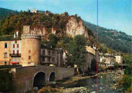48 - Meyrueis - La Tour Et Le Pont De L'horloge Dominés Par Le Rocher De La Vierge - Carte Neuve - CPM - Voir Scans Rect - Meyrueis