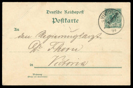 Deutsche Kolonien Kamerun, 1899, P1, Brief - Camerún