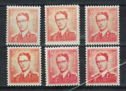 ROI BAUDOUIN  ** / MNH  30 Fr Avec 6 Nuances  à   13,37  / PAS COURANT - Ungebraucht