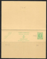 Carte Postale 80 I. ( 30 + 30 C. ) - Postkarten 1909-1934