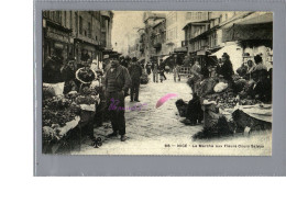 CPM - NICE 06 - Le Marché Aux Fleurs Cours Saleya Animé Carte D'autrefois Reproduction - Markten, Feesten