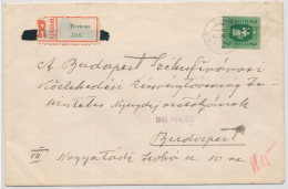 1946. Forint-Filler Misprint On A Registered Letter - Varietà & Curiosità