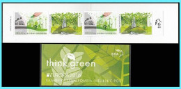 GREECE- GRECE- HELLAS 2016:  Europa CERT- Think Green Complet Booklet  MNH** - Unused Stamps