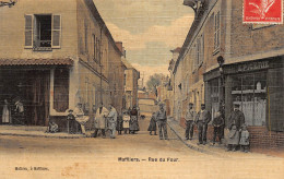 MAFFLIERS (Val-d'Oise) Rue Du Four, Epicerie, Toilée Couleurs, Voyagé 1909 (2 Scans) Edouard Vermot Usine Olivier Ornans - Maffliers