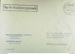 DDR: NfD-Brief Aus GRAEFINAU-ANGSTEDT Vom 24.10.84 Abs: Wasserwirtschaftsdirektion Saale-Werra - Oberflußmeisterei Suhl - Brieven En Documenten