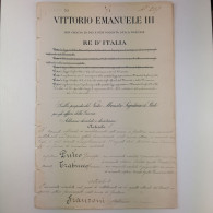 Decreto Firmato Dal Re Vittorio Emanuele III E Dal Generale Armando Diaz - Decreti & Leggi