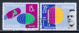 Surinam 1961 Mi# 406-407 Used - Man In Space / Gagarin / Shepard - Südamerika