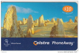 AUSTRALIA - Australian Icons/The Pinnacles(00010067PA), Telstra Prepaid Card $10, Exp.date 12/02, Used - Australien