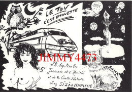 CPM - Le TGV C'est Chouette - 5è Journée De L'amitié Chez Sizi 1991 - Illust. J.C. Sizier Tirage Limité 150 Ex. N° 113 - Beursen Voor Verzamellars