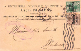 BELGIQUE - Bruxelles - Entreprise Générale De Peinture - Oscar Neetens - Carte Postale Ancienne - Otros & Sin Clasificación