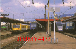 CPM - Affluence En Gare De St-Etienne-Châteaucreux - BB-67503, X 2735, Z 23564 TGV Duplex X 2202 - Amis Du Rail Du Forez - Stations With Trains