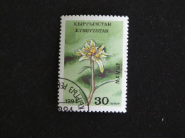 KIRGHIZISTAN KYRGYZSTAN YT 37 OBLITERE - FLORE FLEUR FLOWER BLUME - Kirgisistan