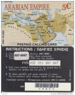 GREECE - Arabian Empire, Amimex Prepaid Card 5 Euro(807 8887), Tirage %5000, 05/05, Used - Griechenland