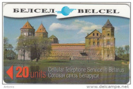 BELARUS(GPT) - Mirski Castle, Belcel Telecard 20 Units, CN : 34NA, Used - Belarús
