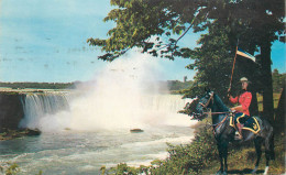 Canada Horseshoe Falls Niagara Falls Ontario Mounted Police Officer - Cataratas Del Niágara