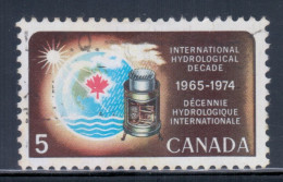 Canada 1968 Mi# 422 Used - Intl. Hydrological Decade / Space - North  America