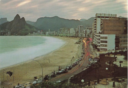 BRESIL - Rio De Janeiro - Vista Notuna - Praias De Ipanema E Leblon - Carte Postale - Rio De Janeiro