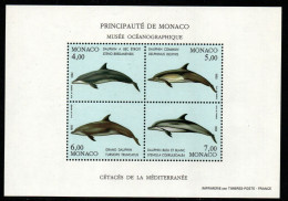 Monaco 1992 - Mi.Nr. Block 54 - Postfrisch MNH - Tiere Animals Deplphine Dolphins - Delfine