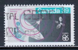 Canada 1986 Mi# 989 Used - Short Set - EXPO '86 / Communications / Space - Amérique Du Nord