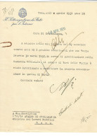 Lettera Dattiloscritta Firmata Da Dino Alfieri Sottosegretario Di Stato Per L'nterno - Datata 6 Aprile 1931 - Gesetze & Erlasse