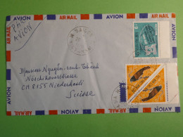 DN1 VIETNAM LETTRE  RECO 1976  SAIGON  POUR NIDERHASLI  SUISSE ++ ++AFF. INTERESSANT +++ - Viêt-Nam