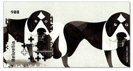Switzerland Schweiz Suisse 2023 (B1) Michel Block 97 Ohne Barcode Hund Dog Chien Cane MNH ** - Unused Stamps