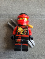 Minifigure Figurine Lego Nijago Kai Skyboud Red Fire Ninja - Figures
