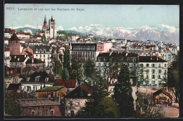 AK Lausanne, Panorama Et Vue Sur Les Rochers De Naye  - Roche