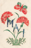 Stamps * CPA à Système De Collage De Timbres ! * 1er Mai Fleurs Flowers - Stamps (pictures)
