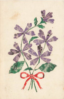 Stamps * CPA à Système De Collage De Timbres ! * Fleurs Flowers - Briefmarken (Abbildungen)