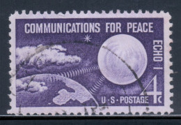 United States 1960 Mi# 803 Used - World’s 1st Communications Satellite, Echo I / Space - Usati