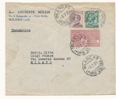 1929 POSTA PNEUMATICA 0,15 CENT MILANO X CITA' - Pneumatische Post