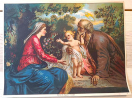 Affiche Religieuse - Dim 33/43cm - Sacra Ed Aigusta Famiglia - Affiches