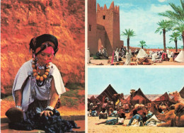 FOLKLORE - Costumes - Lavandière Du Haut-Atlas - Halte Dans Le Désert - Souk De Tinjdadet - Carte Postale - Trachten