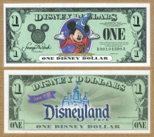 1 Disney Dollars USA.     "Mickey".     1$     (NEUVE - UNUSED). - Non Classés