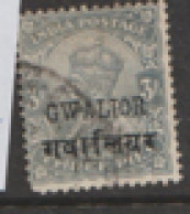 India  Gwalior  1912 SG   67c 3p  Bluish Grey    Fine Used - Gwalior