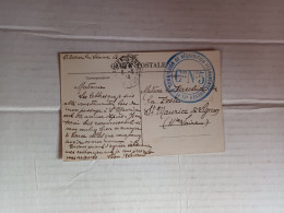 CACHET MILITAIRE SUR CPA 13éme REGION COMMISSION REQUISITION PERMANENTE N° 5 BAS EN BASSET CRIZAILLOUX - Documenti