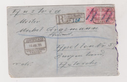 SPANISH MOROCCO 1928 TANGER Registered Cover To Austria - Marruecos Español