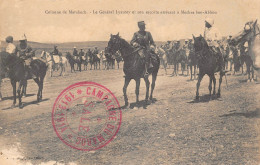 MAROC  - Colonne De MARAKECH - Le Général LYAUTEY Et Son Escorte Arrivant à Mechra-Ben-Abbou   -  Militaires - Other & Unclassified