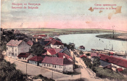 Србија - Souvenir De BELGRADE - Le Debarcadere De La Save - сувенир БЕОГРАД - етапа слетања са Саве - 1914 - Serbia