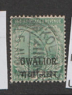 India  Gwalior  1912 SG   68a 1/2a   Emerald   Fine Used - Gwalior