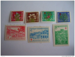 België Belgique 1950 Au Profit Des Oeuvres Antituberculeuses Fleurs Sanatoriia Bloemen 834-840 MH * - Unused Stamps