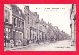 F-62-Avesnes Le Comte-04Ph121  La Grande Rue N° 3, Commerces, Animation, Cpa BE - Avesnes Le Comte