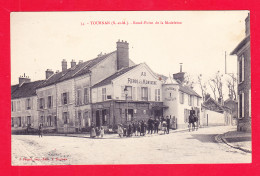 F-77-Tournan-03Ph121  Le Rond Point De La Madeleine, Restaurant "au Repos De La Montagne", Animation, Cpa BE - Tournan En Brie