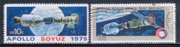 United States 1975 Mi# 1179-1180 Used - Apollo Soyuz Space Test Project - Gebruikt