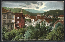 AK Waltershausen In Thür., Blick Auf Die Hauptstrasse, Inselsberg  - Waltershausen