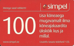 Estonia: Prepaid Simpel - Estonie