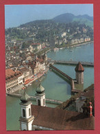 Luzern -  Jesuitenkirche Und Kapellbrücke - Lucerne